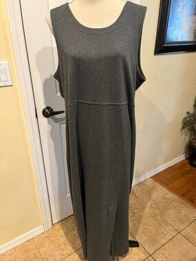 Eddie Bauer Gray Knit Maxi Dress